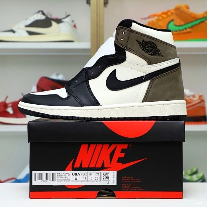 MOCHA' AIR 1 JORDAN OG HIGH RETRO 'DARK 0814